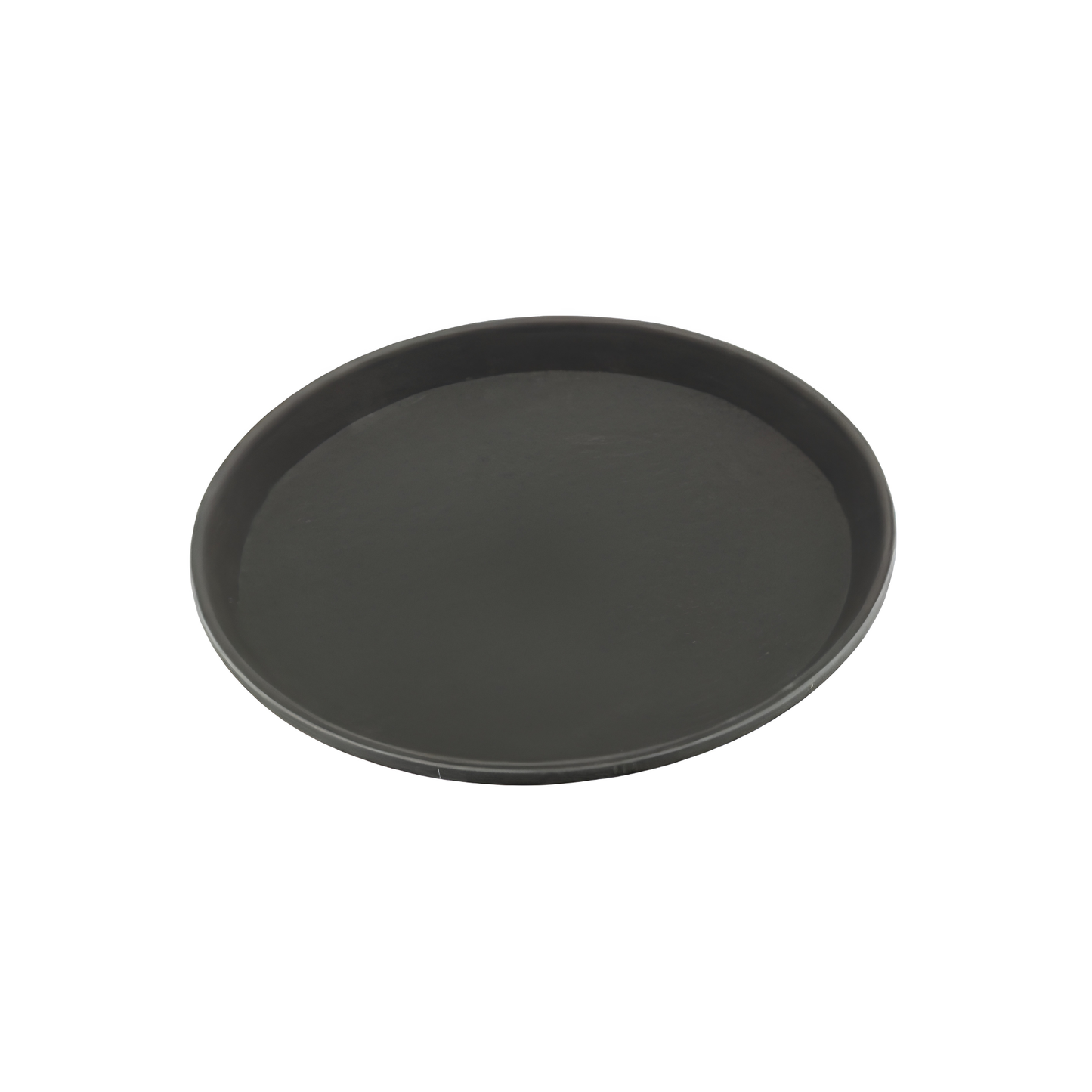Bandeja Redonda 36cm Antiderrapante Preta