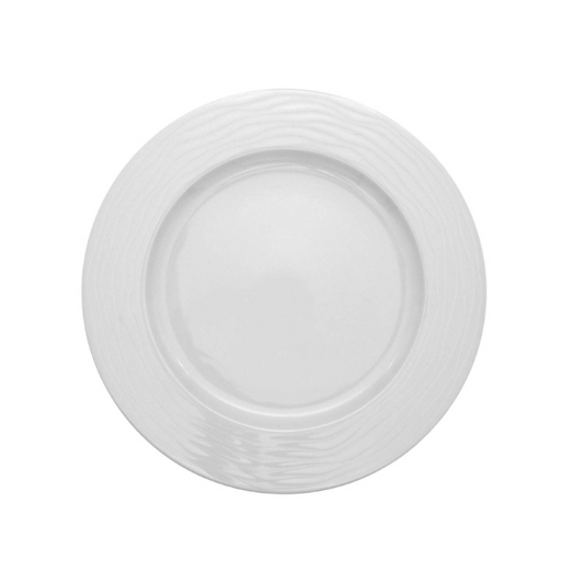 Prato Marcador 32cm Onda Branco